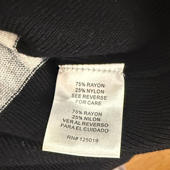 Joseph A Large Floral Button Cardigan Sweater Black, Brown, White, Red - Picture 7 of 7